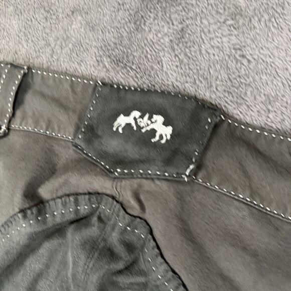 Blakely Full Seat Breeches Gray Size Womens 28 JPC Equestrian Suede Seat - Picture 3 of 12